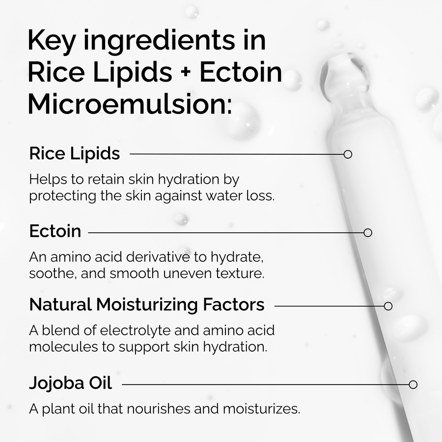 Rice Lipids + Ectoin Microemulsion - US 0834